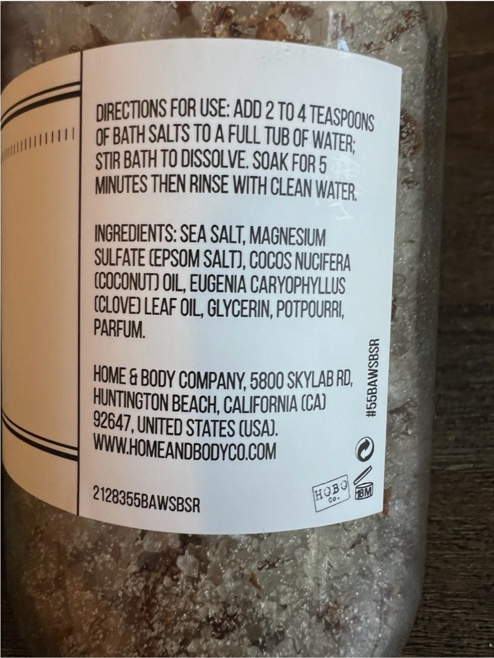 Sea Salt + Roses Bath Salt - Natural - Picture 5 of 9